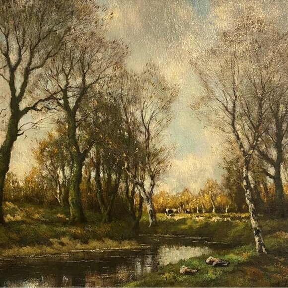 Original Dutch Oil Painting A. Hendriks Signed - Picture 5 of 16